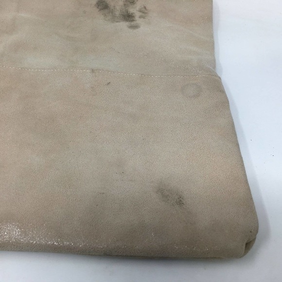 Moda Luxe Gianna Leather Clutch, Women's Size OS - Beige FLAW - Picture 9 of 13